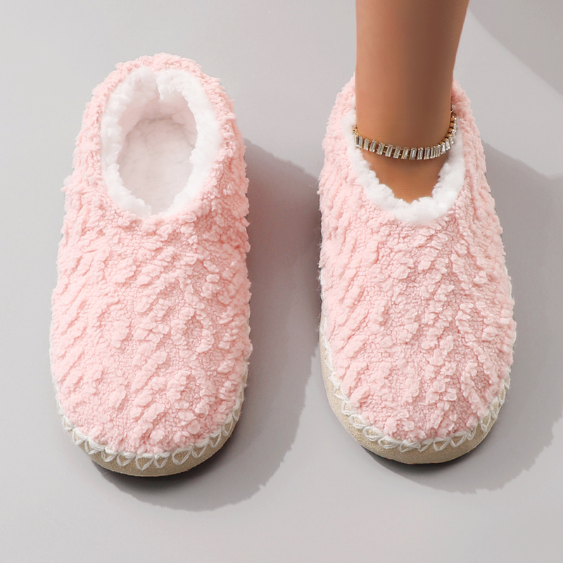 Embroidery Flat Shoes - Sandal rumah wanita yang modis dan