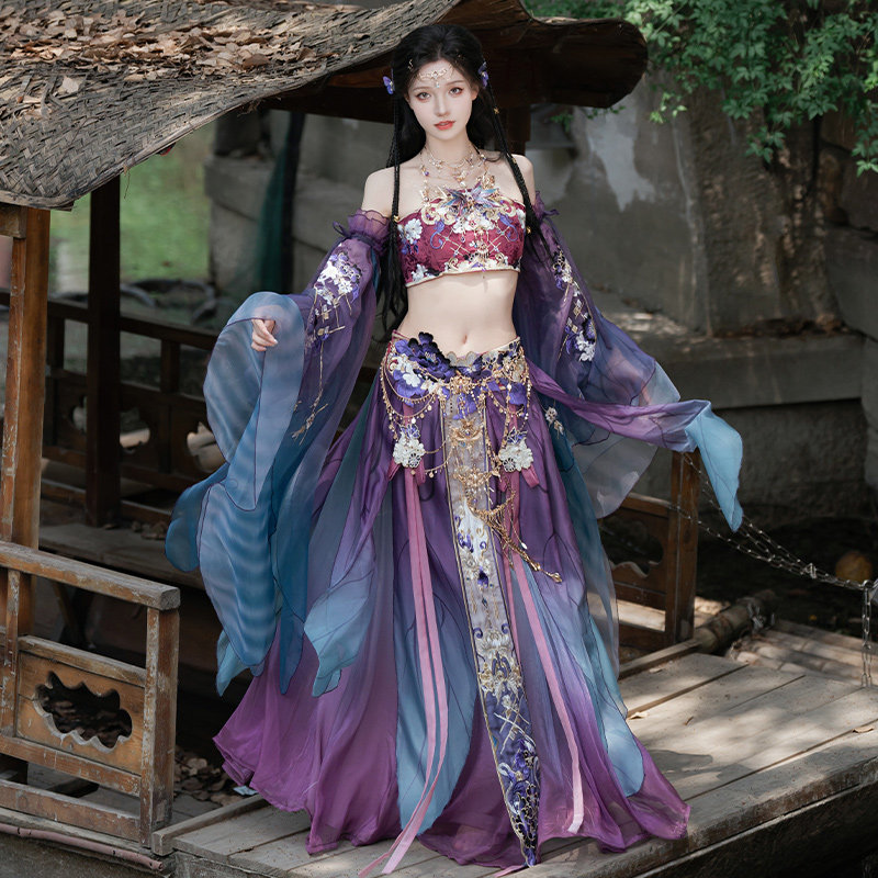 Embroidery Youtube - Kostum Cosplay Wanita Gaya Tiongkok Kuno