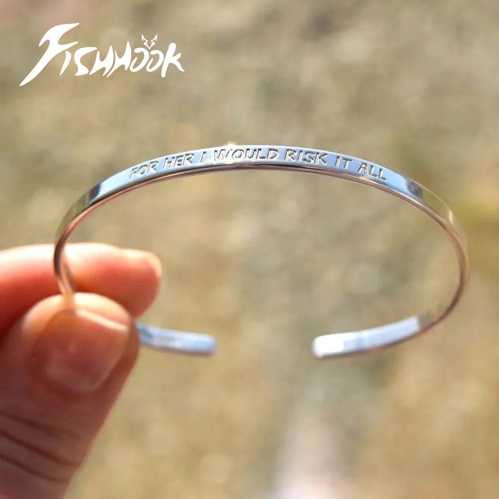 Embroidery Alphabet - Pasangan Mengukir Nama Teks Gelang Kustom