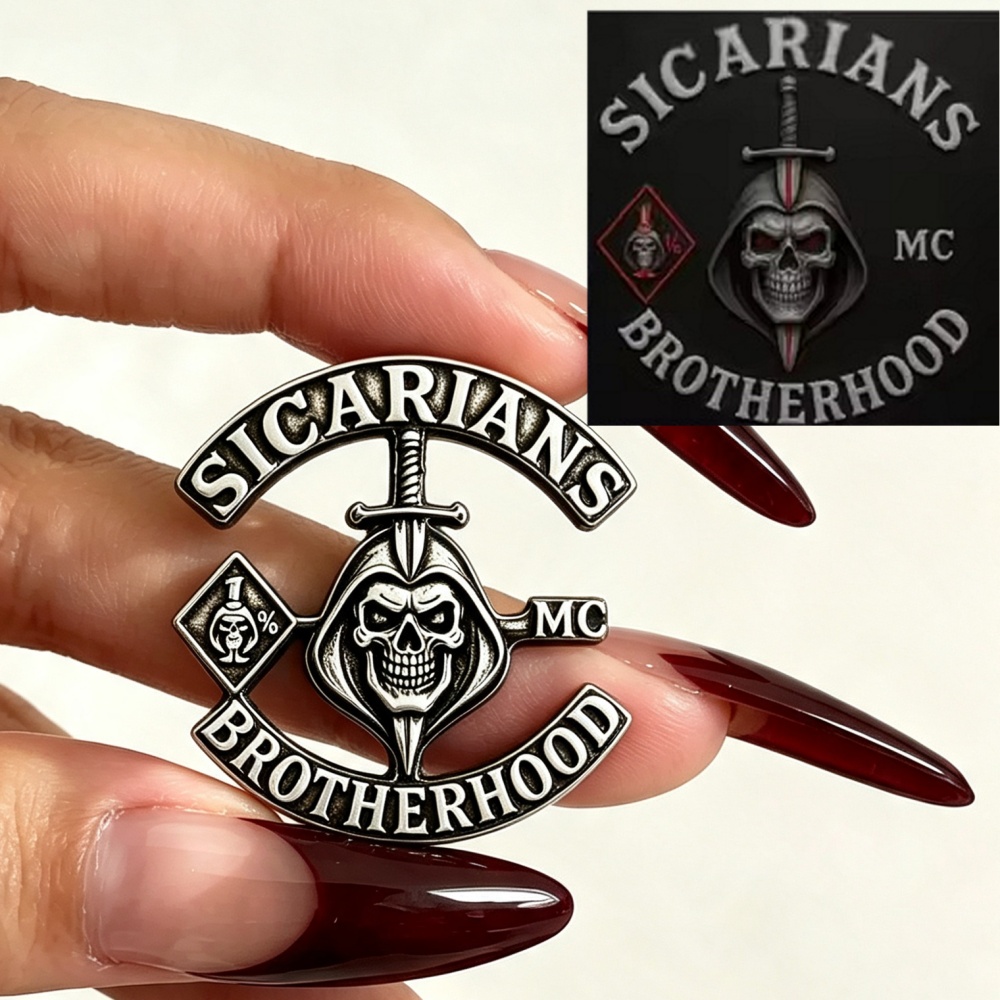 Embroidery Alphabet - Bros Pin Logo MC Custom Terukir