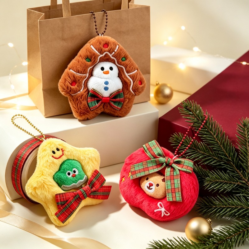 3 Paket Hiasan Natal Bordir Bu - Embroidery Xmas Ornaments ulasan dan harga