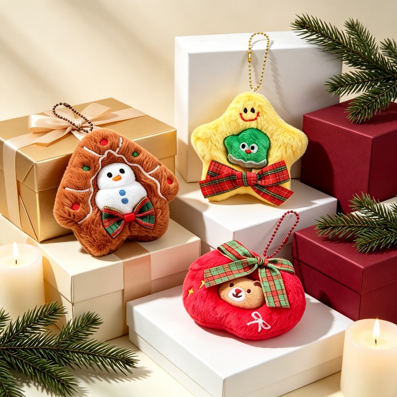 3 Paket Hiasan Natal Bordir Bu - Embroidery Xmas Ornaments ulasan dan harga