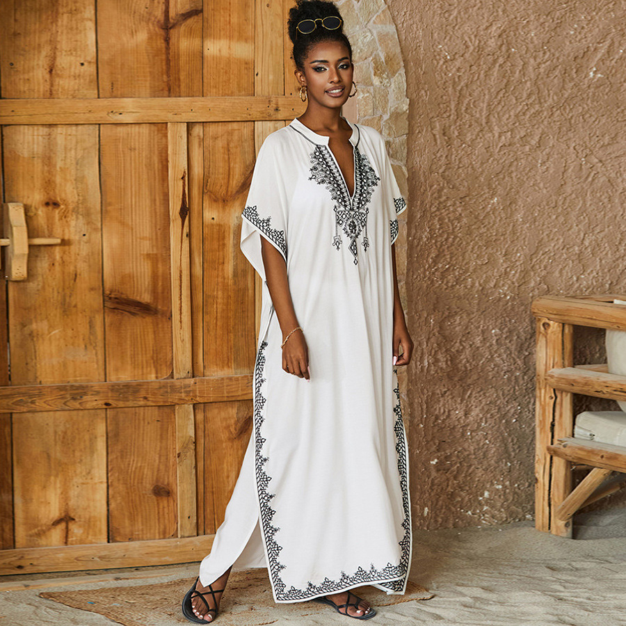 Baju renang Kaftan baju renang - Embroidery Kaftan ulasan dan harga