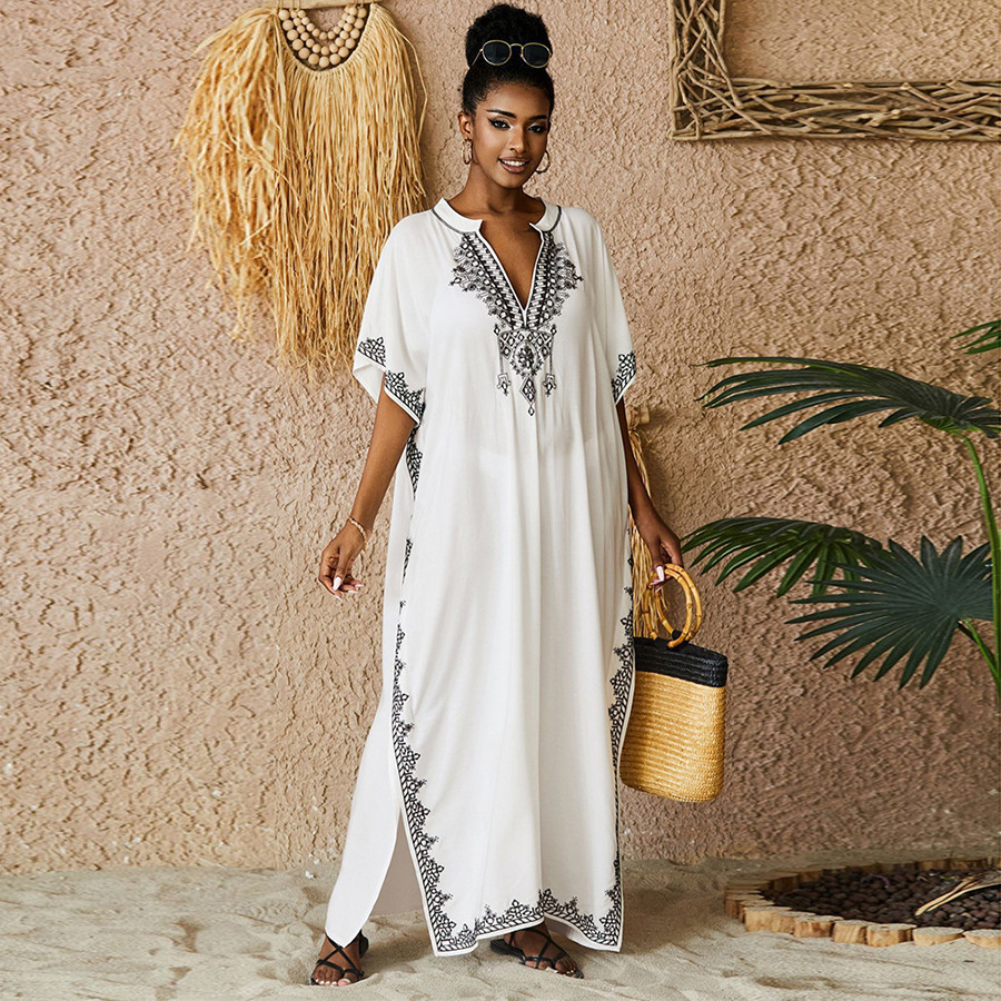 Baju renang Kaftan baju renang - Embroidery Kaftan ulasan dan harga