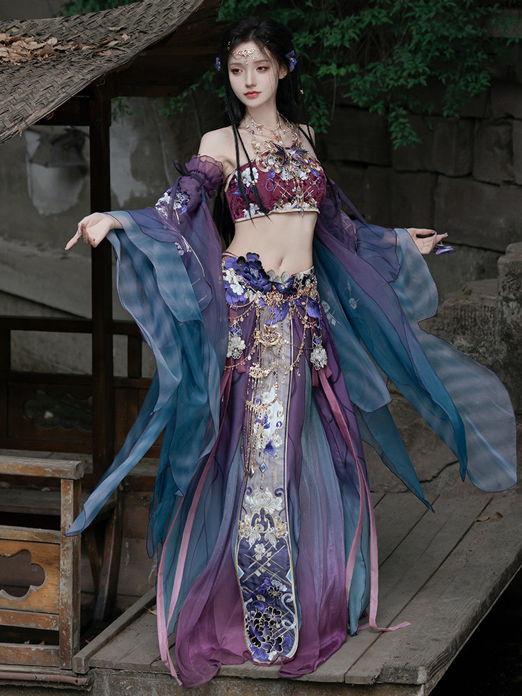 Kostum Cosplay Wanita Gaya Tio - Embroidery Youtube ulasan dan harga