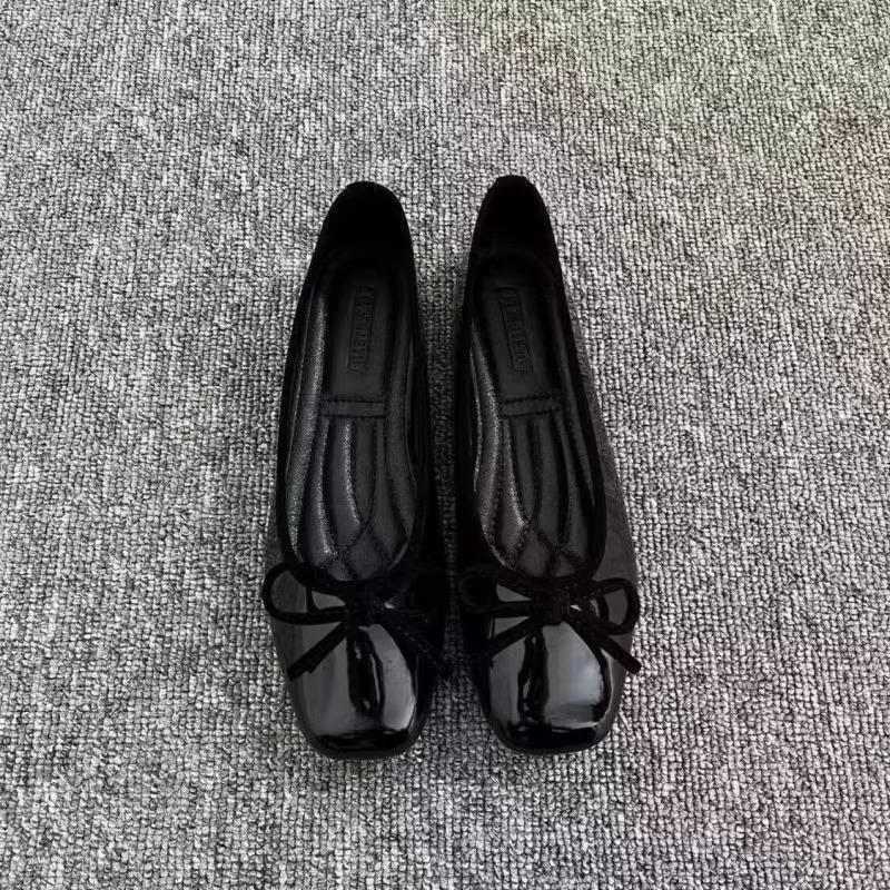Sepatu Ballet Wanita Model Fla - Embroidery Flat Shoes ulasan dan harga