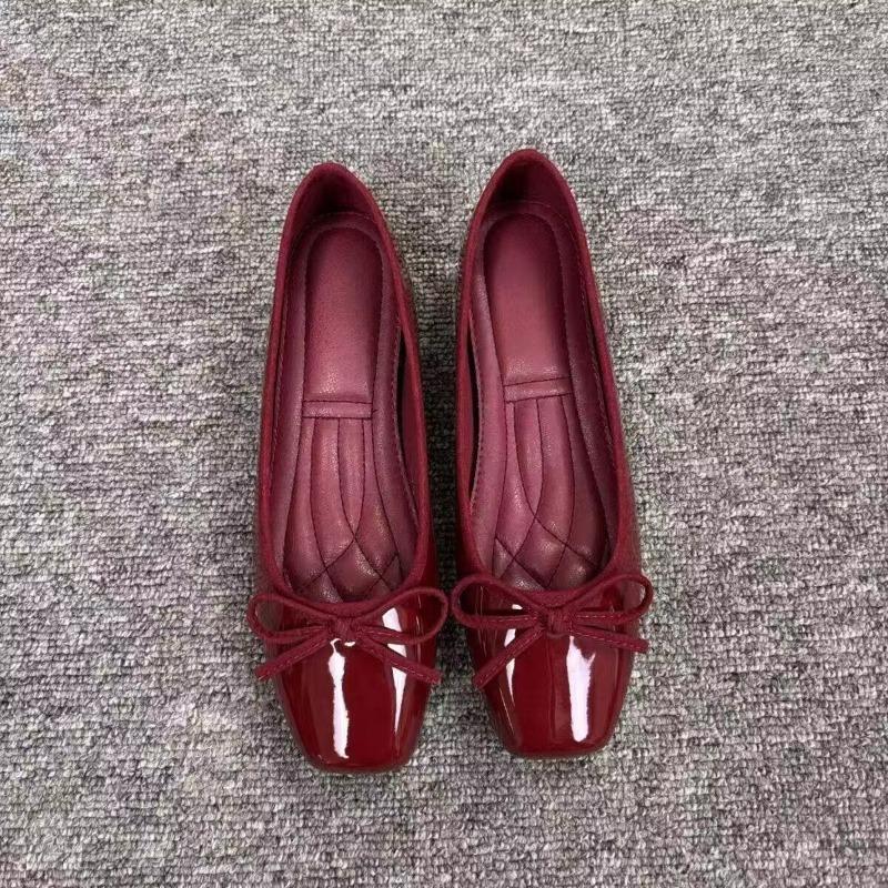 Sepatu Ballet Wanita Model Fla - Embroidery Flat Shoes ulasan dan harga