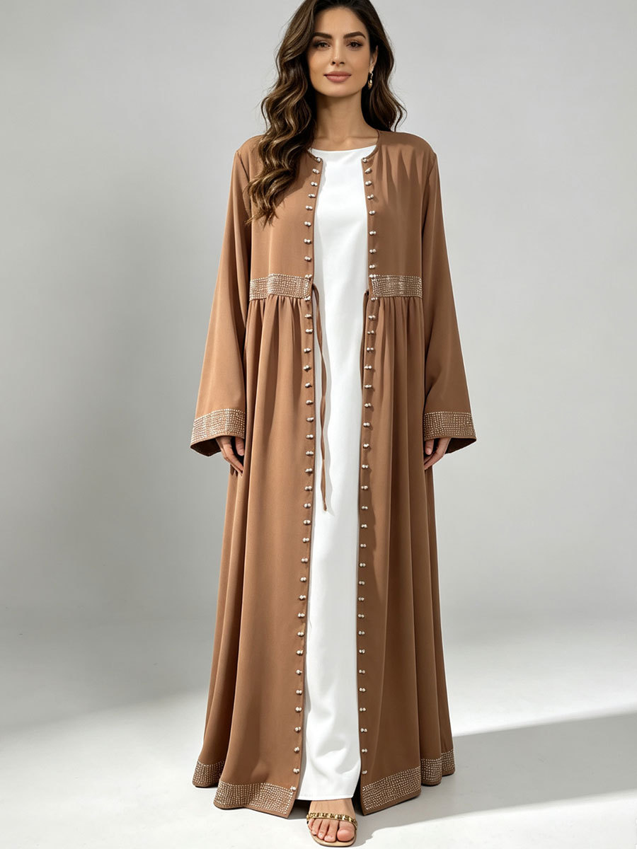 Abaya Dubai Model Terbuka untu - Embroidery Kaftan ulasan dan harga