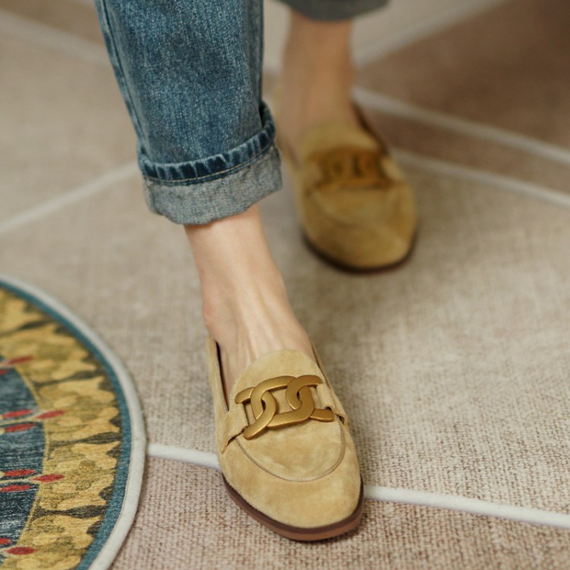 Sepatu Wanita Hak Rendah Musim - Embroidery Flat Shoes ulasan dan harga