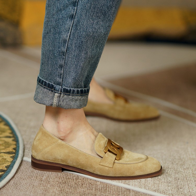 Sepatu Wanita Hak Rendah Musim - Embroidery Flat Shoes ulasan dan harga