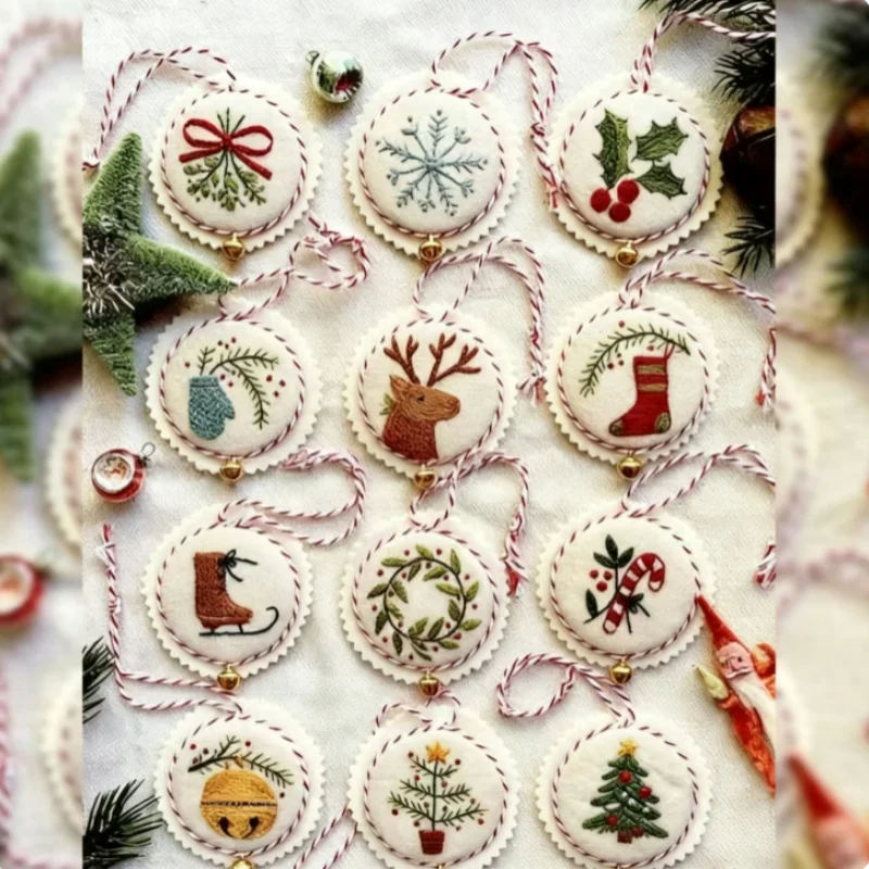 Kit Bordir Natal untuk Pemula  - Embroidery Xmas Ornaments ulasan dan harga
