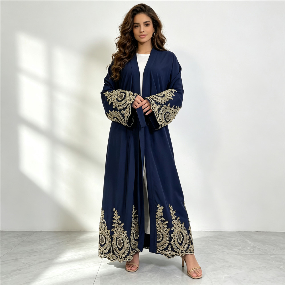 Abaya Baru Dubai Kimono Mewah  - Embroidery Kaftan ulasan dan harga