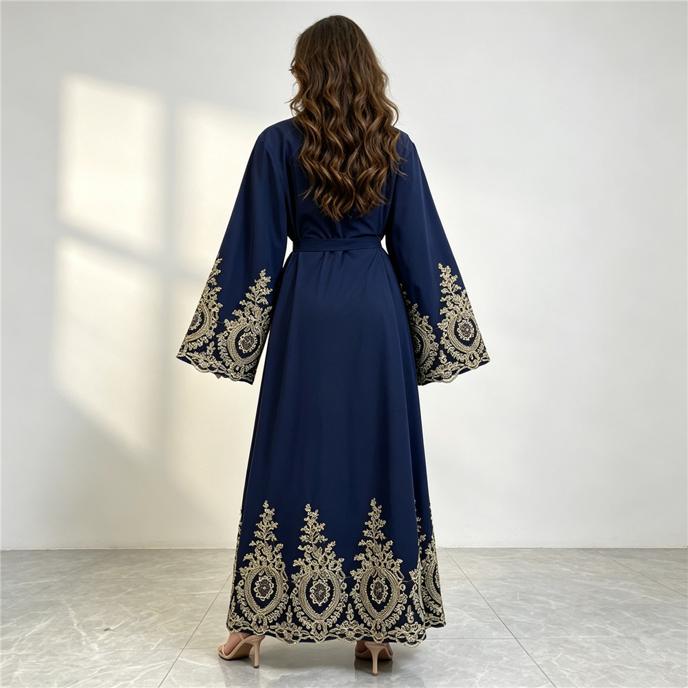 Abaya Baru Dubai Kimono Mewah  - Embroidery Kaftan ulasan dan harga
