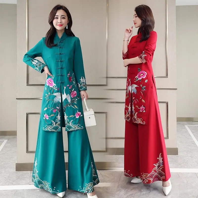 Set Cheongsam Gaya Etnik Panja - Embroidery Youtube ulasan dan harga