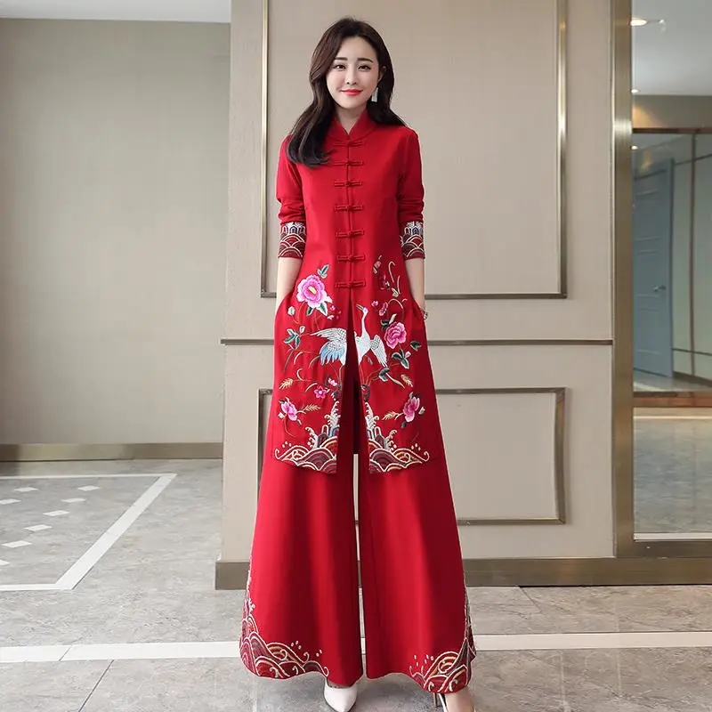 Set Cheongsam Gaya Etnik Panja - Embroidery Youtube ulasan dan harga