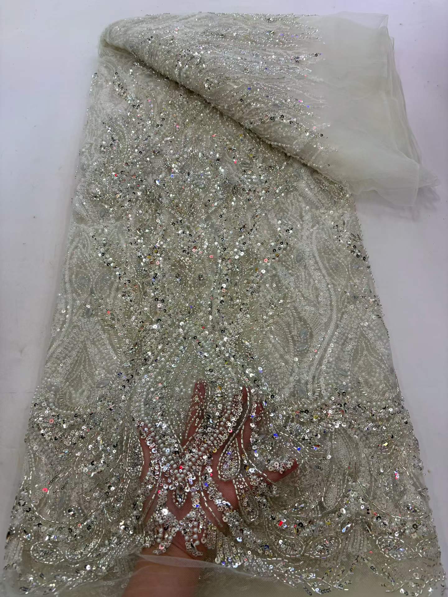 Kain Tulle Payet Berkilau Kela - Embroidery Youtube ulasan dan harga