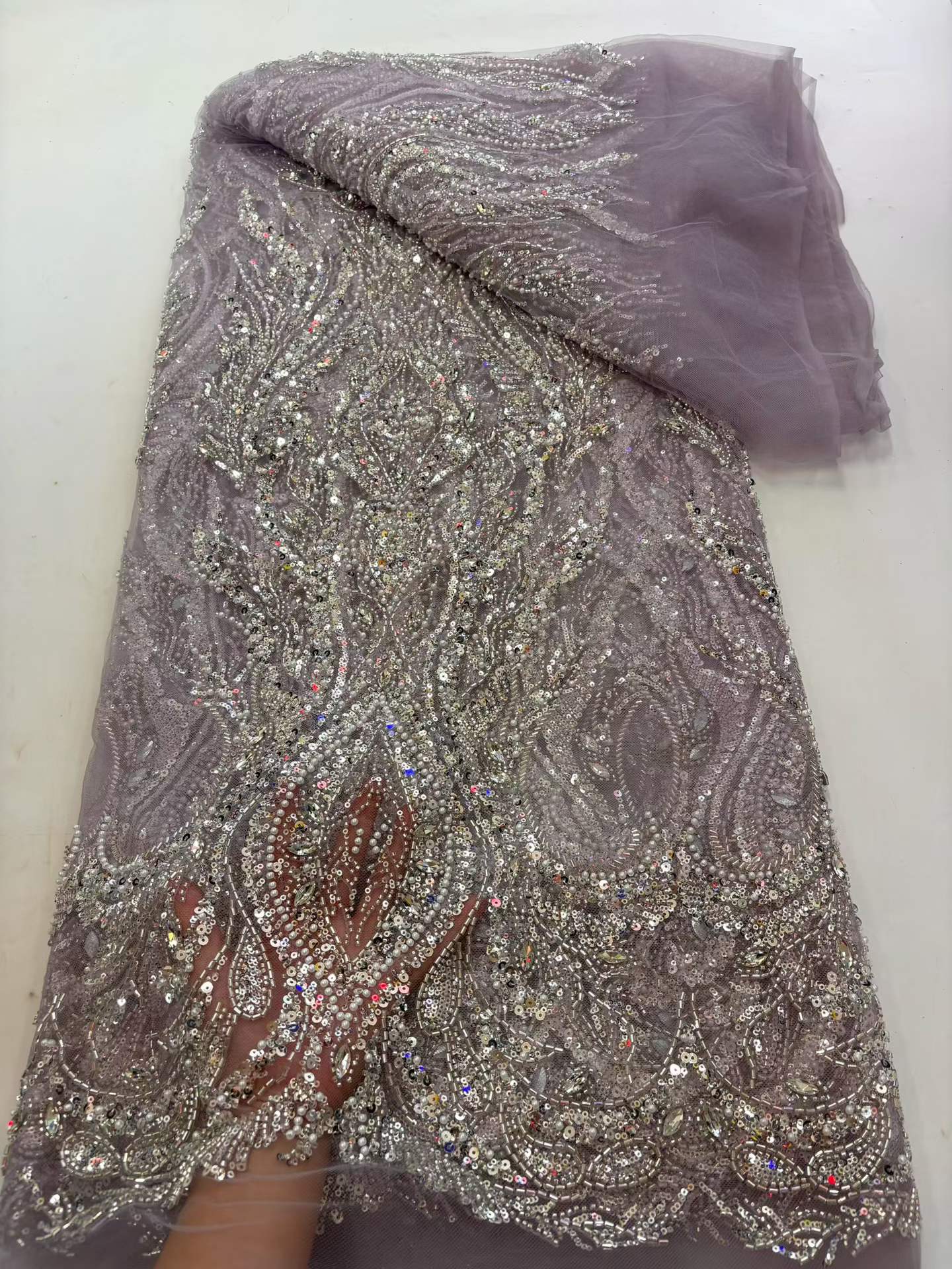 Kain Tulle Payet Berkilau Kela - Embroidery Youtube ulasan dan harga