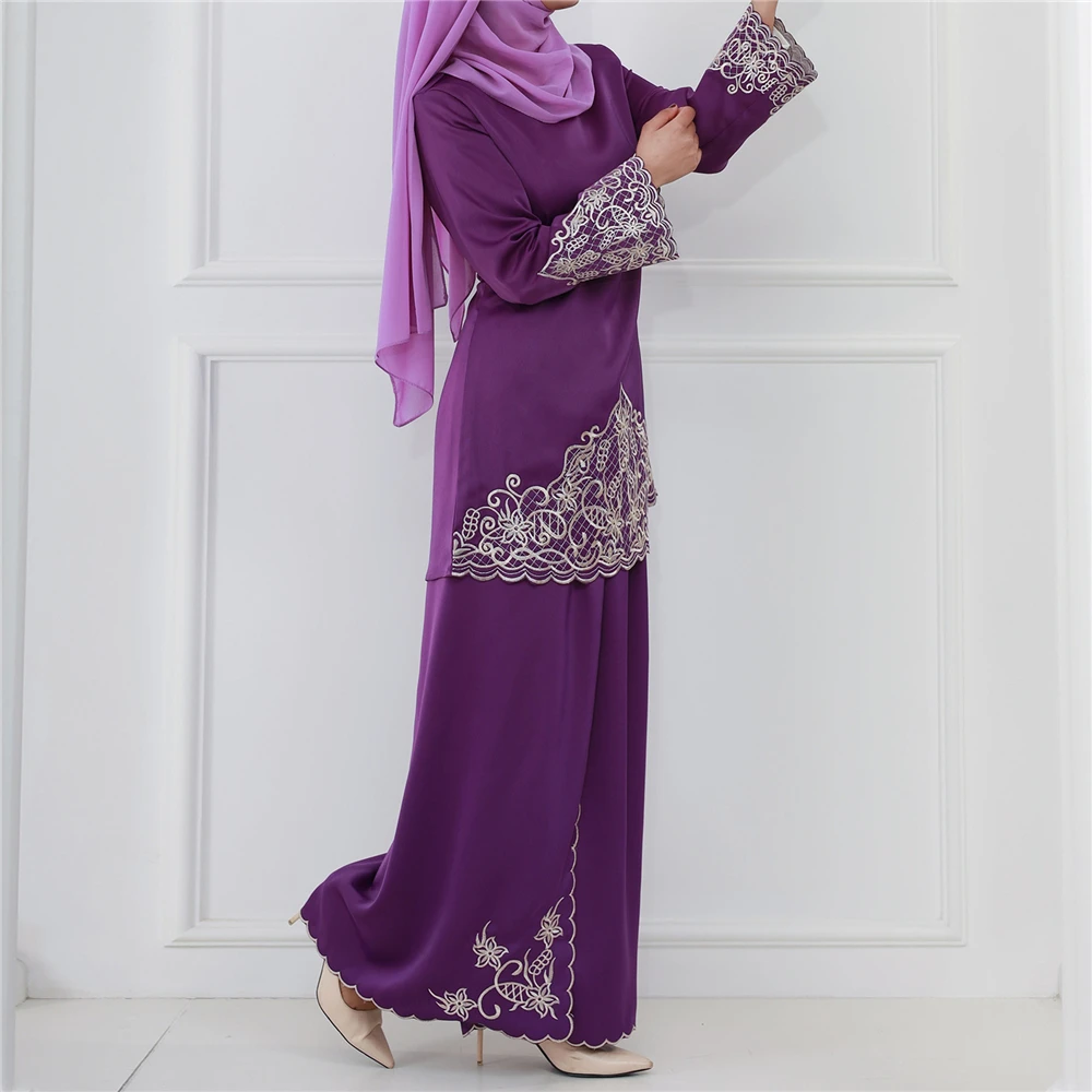 Abaya Bordir Lebaran Wanita Mu - Embroidery Kaftan ulasan dan harga