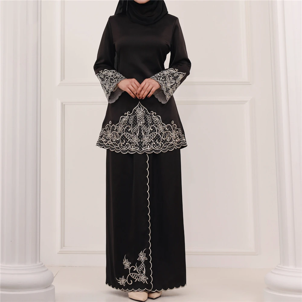 Abaya Bordir Lebaran Wanita Mu - Embroidery Kaftan ulasan dan harga