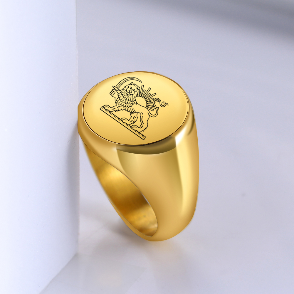 Cincin Baja Anti Karat Motif S - Embroidery Alphabet ulasan dan harga