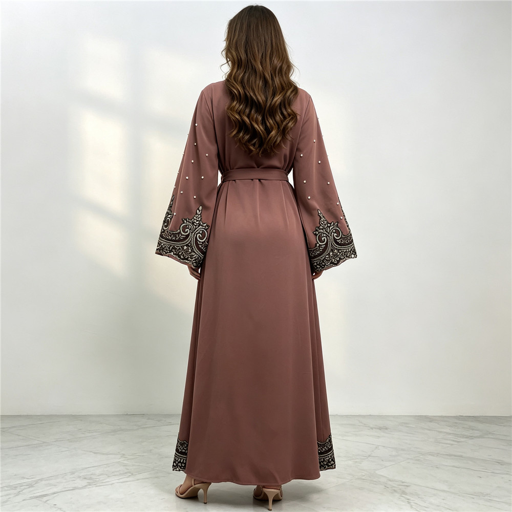 Abaya Cardigan Bordir Dubai Be - Embroidery Kaftan ulasan dan harga