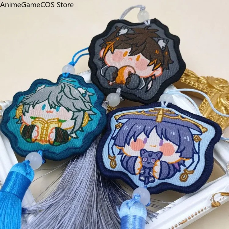 Figur Cosplay Anime Genshin Im - Embroidery Xmas Ornaments ulasan dan harga