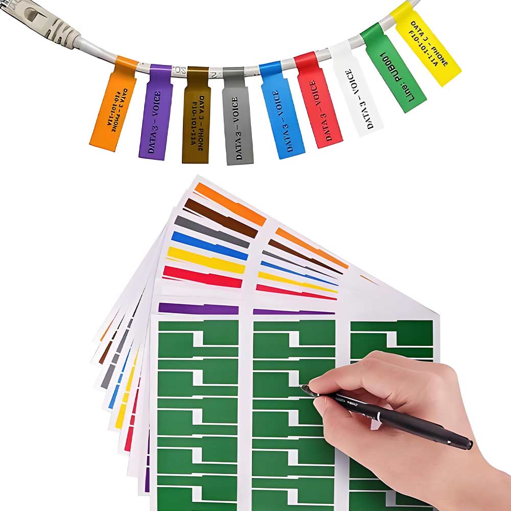 Label Kabel Tahan Air, Dapat D - Embroidery Writing ulasan dan harga