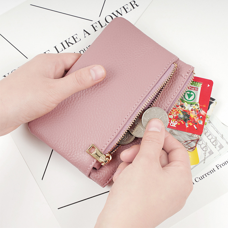 Dompet koin kulit asli nama ku - Embroidery Alphabet ulasan dan harga