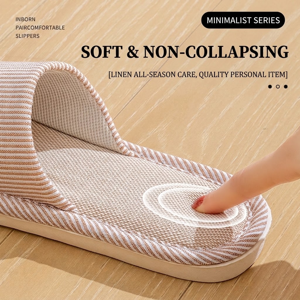 Sandal Linen Rami Bernapas unt - Embroidery Flat Shoes ulasan dan harga