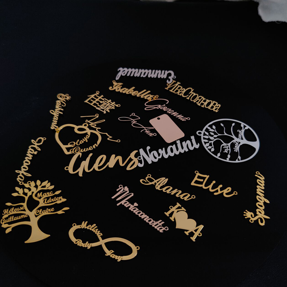 Nama Pribadi Liontin Huruf Log - Embroidery Writing ulasan dan harga