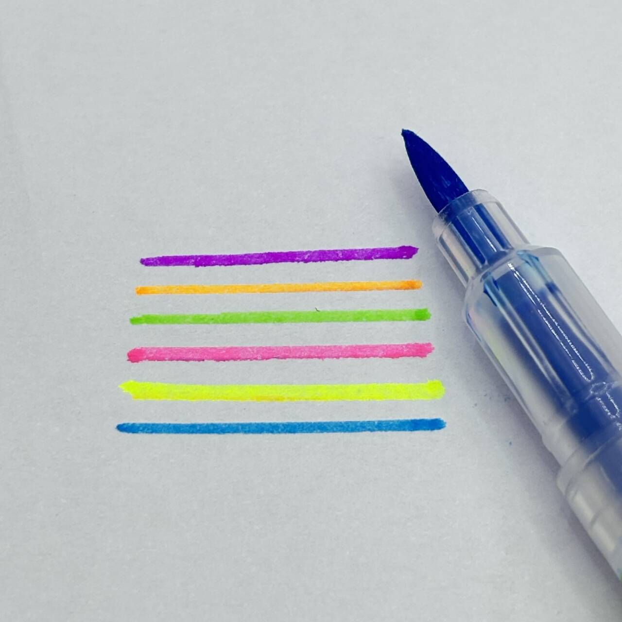 6pcs/set Pena Fluoresen Anime  - Embroidery Writing ulasan dan harga