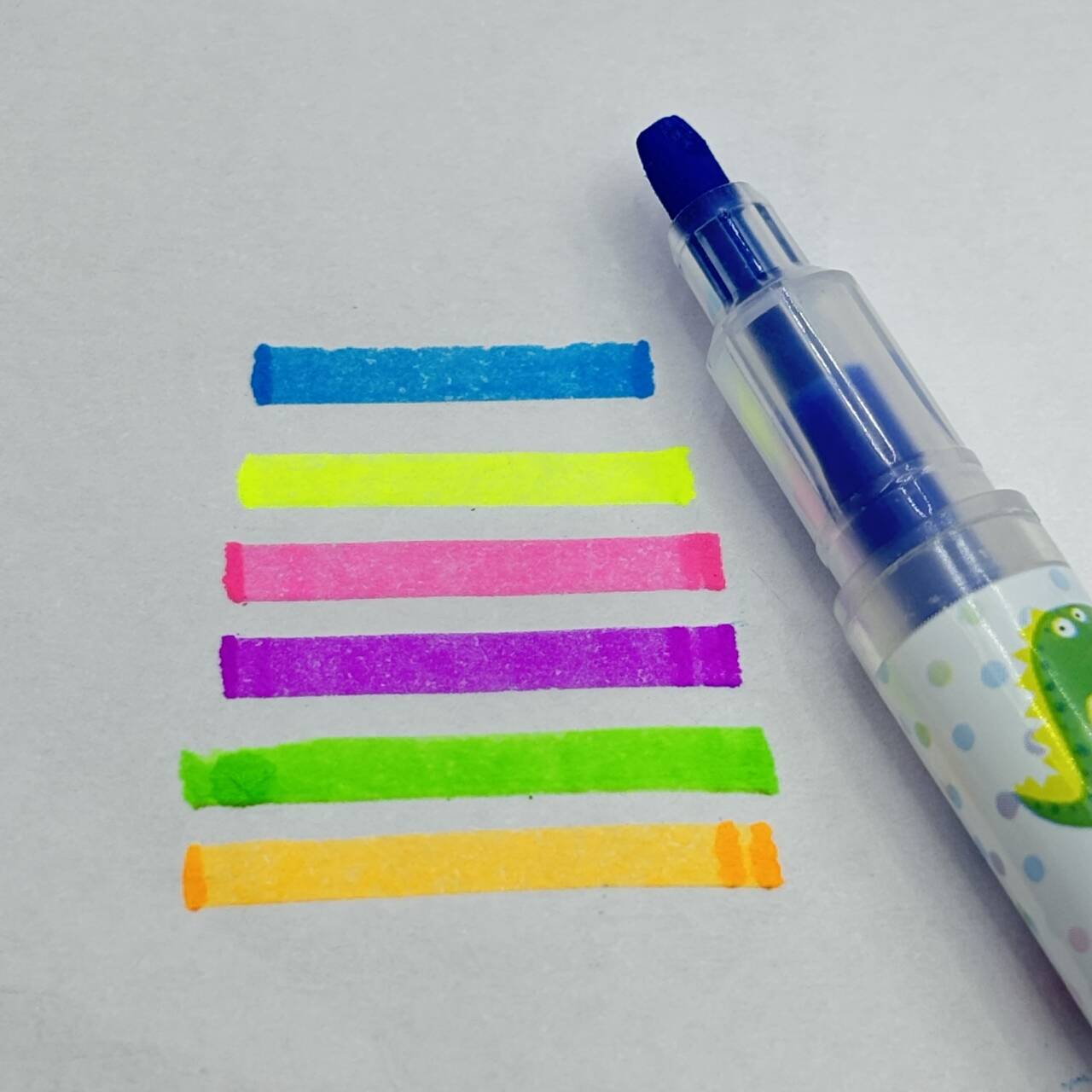 6pcs/set Pena Fluoresen Anime  - Embroidery Writing ulasan dan harga