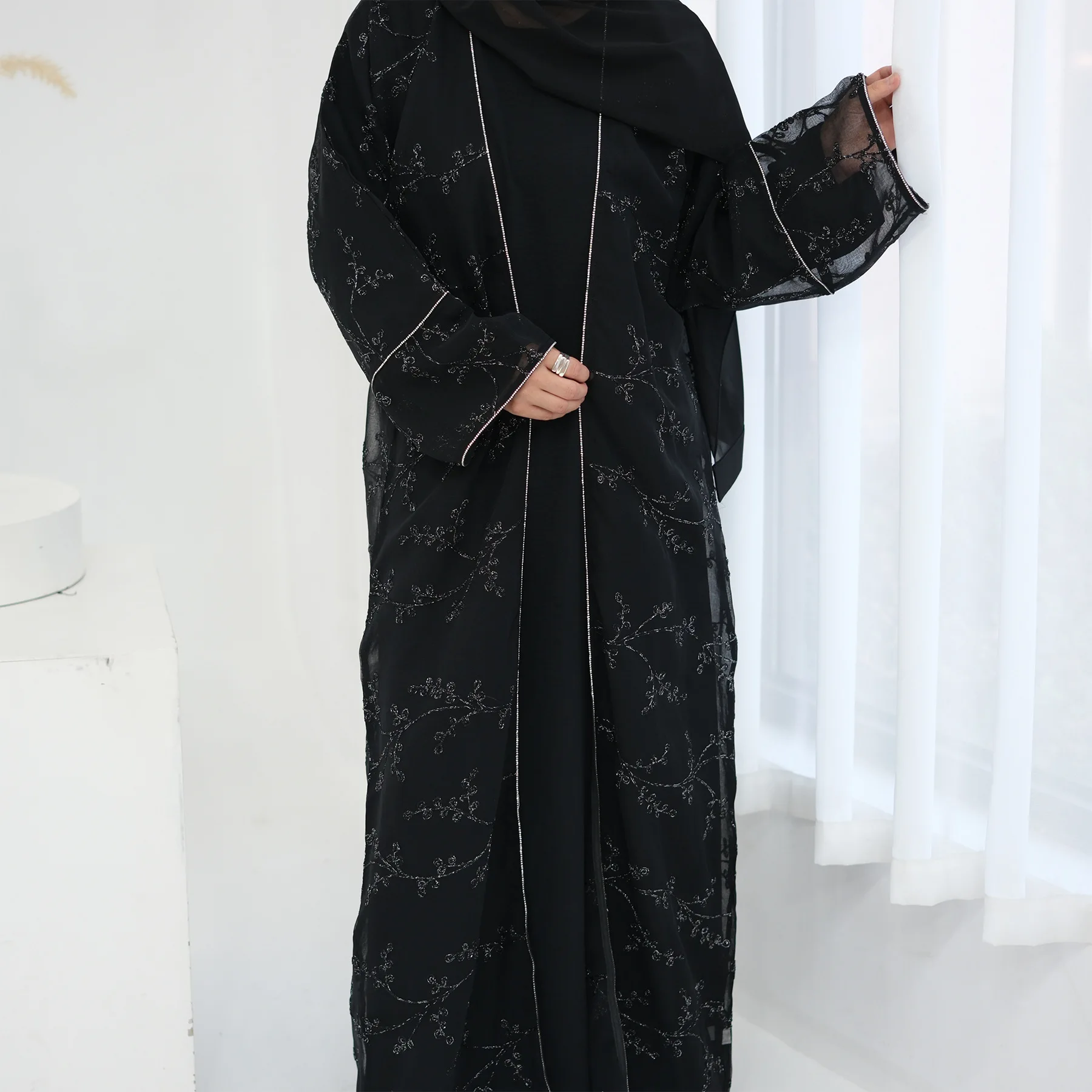 Kimono Bordir Wanita, Cardigan - Embroidery Kaftan ulasan dan harga